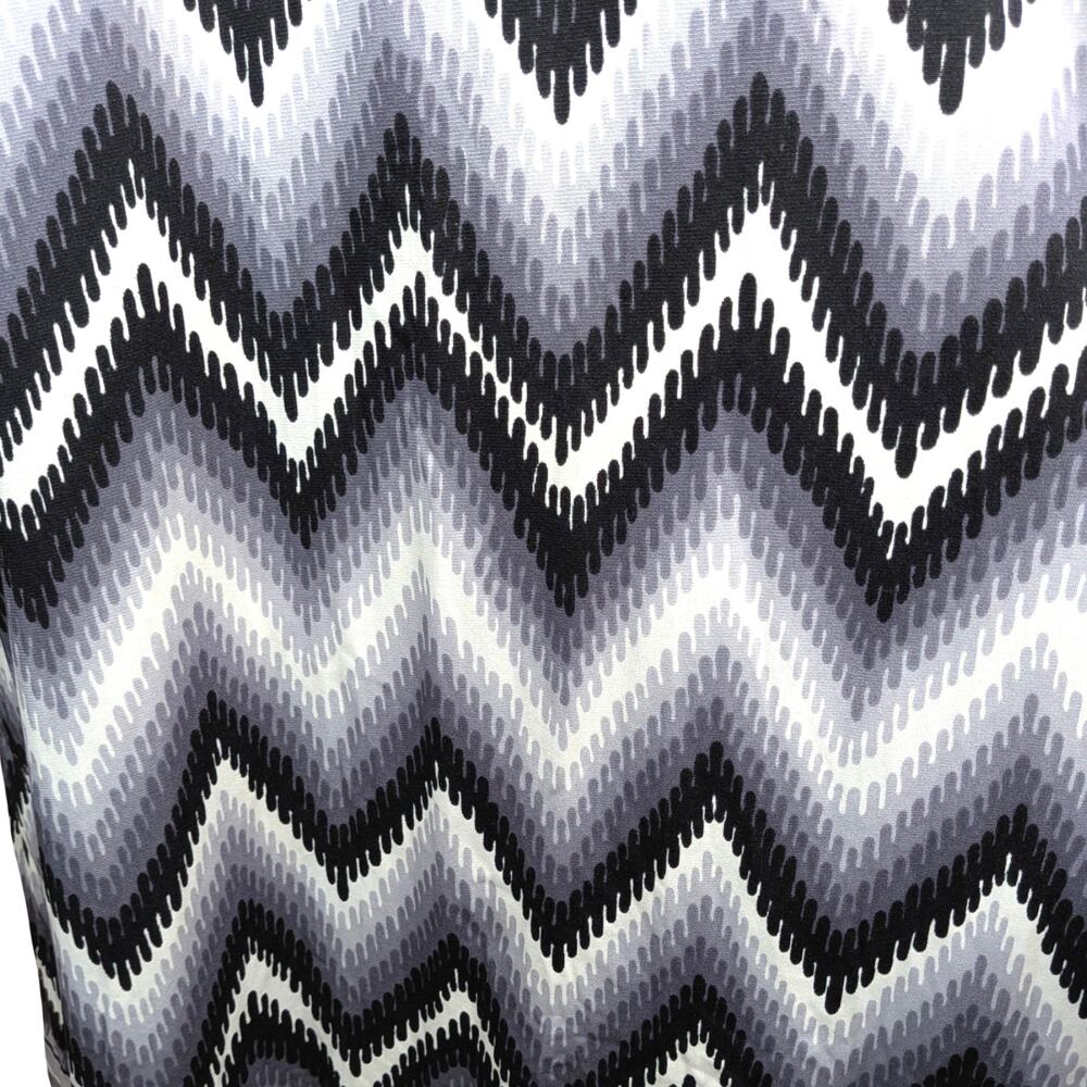Vintage 60s 70s Emilio Borghese Maxi Dress 1X Mod Mock Neck A-Line Long Sleeve - Picture 3 of 6
